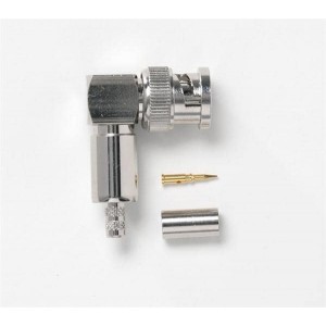 73061, РЧ соединители / Коаксиальные соединители BNC RIGHT-ANGLE PLUG 50 OHM CRIMP RG58