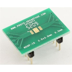 IPC0077, Панели и адаптеры MSOP-10 to DIP-14 SMT Adapter