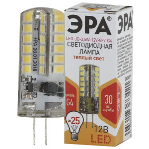 Лампочка светодиодная STD LED JC-3,5W-12V-827-G4 G4 3,5Вт капсула теплый белый свет Б0033195