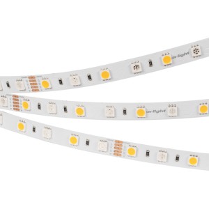 Лента RT6-5050-60 24V RGB-White 2x (300 LED) (Arlight, 14.4 Вт/м, IP20)