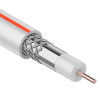 Кабель коаксиальный SAT 50 M, CCS/Al/Al, 75%, 75Ом, 100м, INDOOR, белый