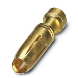 1674859, Сверхмощные разъемы питания Turn 2.5 Crimp Fem Diam. 0.5mm, Au