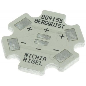804155, Термальные платы (MCPCB) Thermal Clad Power LED IMS Substrate, Footprint = Nichia Rigel 3.5 x 3.5, Star Board (1-up), TCLAD LED IMS Series, IDH 2188501
