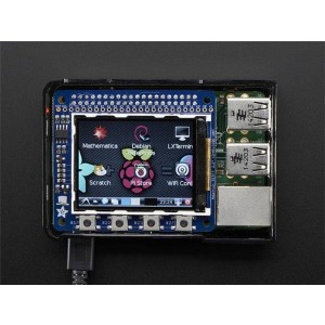 2315, Средства разработки визуального вывода Adafruit PiTFT 2.2 HAT Mini Kit - 320x240 2.2 TFT - No Touch