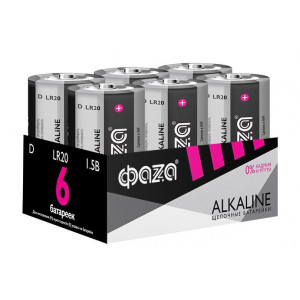 Элемент питания алкалиновый D/LR20 1.5В Alkaline Pack-6 (уп.6шт) 5030633