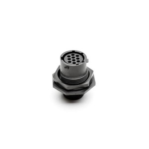 RTS712N10S03, Стандартный цилиндрический соединитель RECEPTACLE JAM NUT SIZE 12 10POS SOCKET