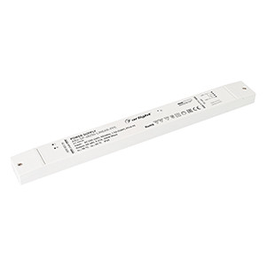 Блок питания ARV-SP-48250-LINEAR-PFC (48V, 5.21A, 250W) 032630, Источник напряжения с гальванической развязкой для светодиодных изделий. Входное напряжение 220-240 VAC. Выходные параметры: 48 В, 5.21 А, 250 Вт. Встроенный PFC >0,95. Негерметичный пластиковый корпус IP 20. Габаритные размеры длина 400 мм, ширина 40 мм,