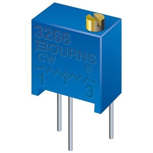 3266Z-1-201, Подстроечные резисторы - сквозное отверстие 1/4IN 200 OHMS 10% SQ W/Standoff Sealed
