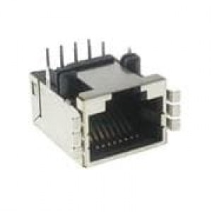 RJULE-42182-01, Модульные соединители / соединители Ethernet 8 contacts;Ultra Low profile;RA TH;RJ45