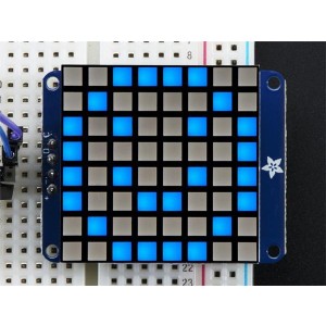 1853, Принадлежности Adafruit  Small 8x8 Bright LED Blue Matrix w/pack