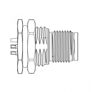 HMC-05PMMS-SF8001, Стандартный цилиндрический соединитель PANEL SCREW 18PIN M CONN M PIN