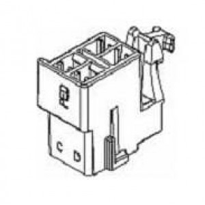 12129136-B, Автомобильные разъемы CON MP 280 4W FLXLK