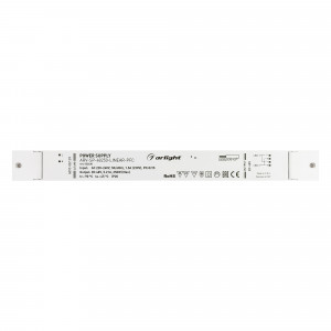 Блок питания ARV-SP-48250-LINEAR-PFC (48V, 5.21A, 250W) 032630, Источник напряжения с гальванической развязкой для светодиодных изделий. Входное напряжение 220-240 VAC. Выходные параметры: 48 В, 5.21 А, 250 Вт. Встроенный PFC >0,95. Негерметичный пластиковый корпус IP 20. Габаритные размеры длина 400 мм, ширина 40 мм,