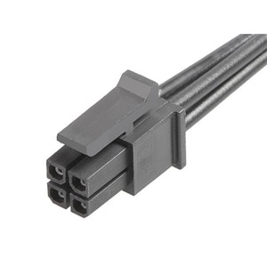 214755-2041, Шнуры питания для постоянного тока MICRO-FIT3.0 R-R 4 CIRCUIT 150MM Au