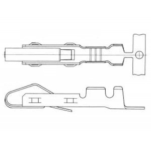 QR/P-XC-111(12), Разъемы стоек и панелей CONTACT CRIMP GOLD 14-16AWG