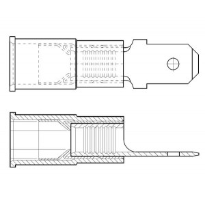 19025-0005, Клеммы QUICK DISCONNECT MALE 10-21 AWG