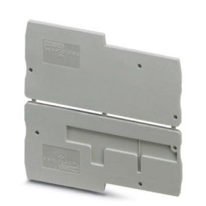 3244575, Комплектующие для клеммных колодок PTIO End Cover Gray 74.4mm