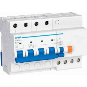 Выключатель автоматический дифференциального тока 4п C 40А 30мА тип AC 6кА NB1L-40 CHINT 198139