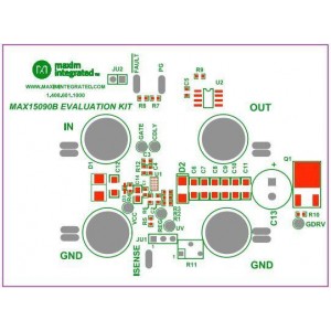 MAX15090CEVKIT#, Средства разработки интегральных схем (ИС) управления питанием EV Kit for MAX15090C 2.7V to 18V, 12A, Hot-Swap Solution with Current Report Output