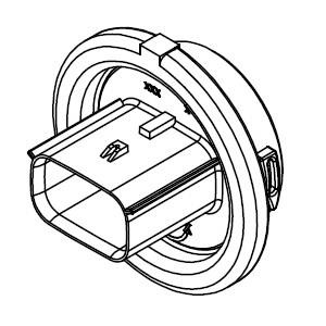 34840-6410, Автомобильные разъемы MX150 BULKHEAD TWISTLOCK 12CKT KEYA