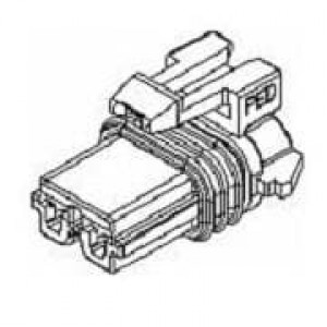 12191968, Автомобильные разъемы 2P F CONNECTOR ASSY LT GRY-280SER 30AMPS