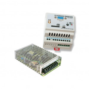 KIT BM8039D + AD-55A, Комплект из базового GSM-модуля BM8039D на din-рейку и источника питания AD-55A с возможностью подключения АКБ (UPS)