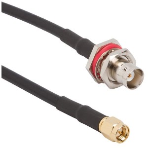 095-850-246-048, Соединения РЧ-кабелей BNC BLKHD STRGT RG-58 Cable, 48 IN