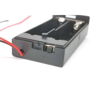 114090053, Принадлежности Seeed Studio  18650 Battery Holder Case - 2 Slot with Switch