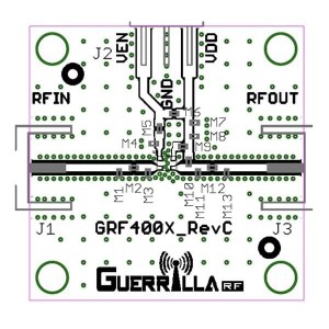 GRF2133-EVB, Радиочастотные средства разработки .1-2.7GHz GaAs Eval Board