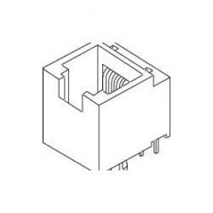 85511-5001, Модульные соединители / соединители Ethernet MOD JACK TOP ENTRY