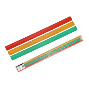 Трубки термоусаживаемые, клеевые, набор 3 цвета по 3 шт. ТТкНГ(3:1)-25,4/8,5 SQ0548-1511