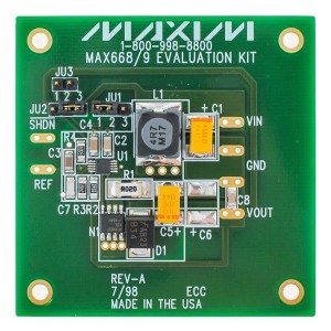 MAX668EVKIT+, Средства разработки интегральных схем (ИС) управления питанием Eval Kit/System Kit MAX6681 (+/-1A°C Fail-Safe Remote/Local TemperatureSensors with SMBus Interface)