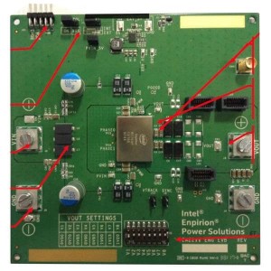 EVB-EM2260P01QI, Средства разработки интегральных схем (ИС) управления питанием Enpirion EVALUATION BOARD