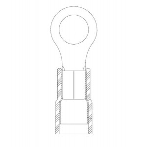 PN18-38R-C, Клеммы Ring Term NYL insuld 22 - 18