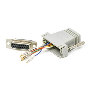 40-9558M, Адаптеры и переходники D-Sub DB15M RJ45 ADAPTER KIT