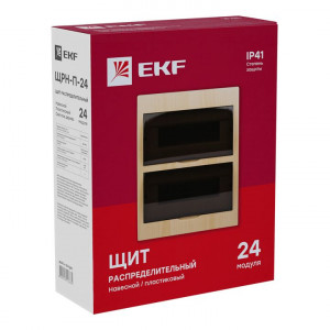 Щит ЩРН-П-24 IP41 светлое дерево PROxima pb40-n-24-light