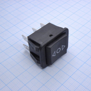 DS SC-787 (ON)-OFF-(ON) KCD2-223, 3 полож. 6 конт. 250V/16A AC