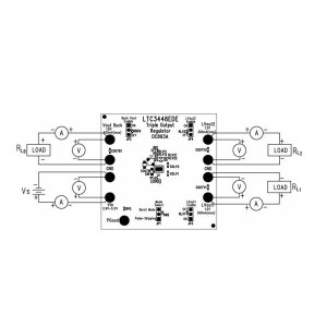 DC893A, Средства разработки интегральных схем (ИС) управления питанием LTC3446EDE Demo Board