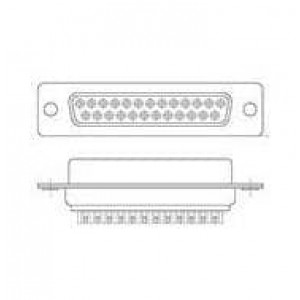 G17S1510110EU, Стандартные соединители D-Sub  15P PLUG SOLDER CUP FIXED PRECISION