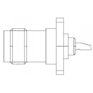 M39012/32-0001, РЧ соединители стандарта Mil TNC Jack Solder Pot 4-Hole Flange Mount