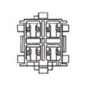 641685-1, Сверхмощные разъемы питания PLUG HIGH CURRENT 4 CIRCUIT