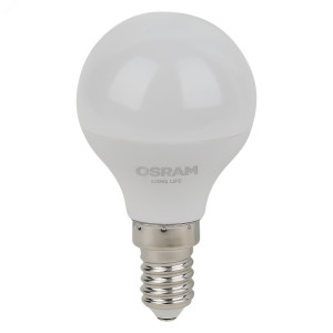 Лампа светодиодная LED 7Вт Е14 6500К 600Лм шар 220В (замена 60Вт) OSRAM 4099854186486