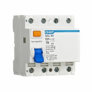 Выключатель дифференциального тока (УЗО) 4п 63А 30мА тип AC NXL-63 6кА 280792