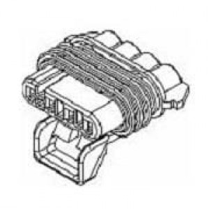 12146439, Автомобильные разъемы 4P F LT GRY CONN ASY MP 150 SERIES 14AMPS