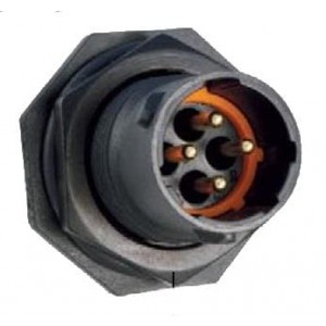 UTS7104S, Стандартный цилиндрический соединитель 4P Strt Socket Plug Jam Nut Size 10