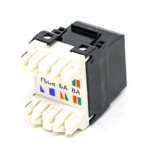 NK6X88MBL-Q, Кабель-каналы и коробы для спуска кабелей NetKey Cat6a Pdown Jack MOD, per each