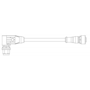 2273121-4, Кабели для датчиков / Кабели для приводов 4pos PUR 1.5m M12agl plg M12 strt sckt AA