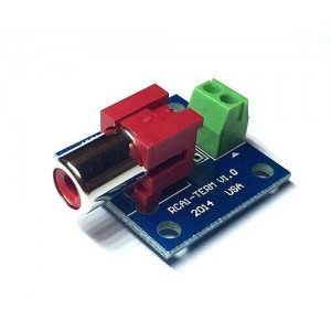 RCA1-TERM-RD, Печатные и макетные платы RCA Jack Breakout Board - Red