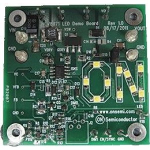 NCV8873LEDBSTGEVB, Средства разработки схем светодиодного освещения  NCV8873 EVALUATION BOARD