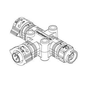 AB-BB-030303-BBH-TQ001, РЧ адаптеры - Т-образные X-LOK T-ADAPT B SIZE 3P MFF 10A